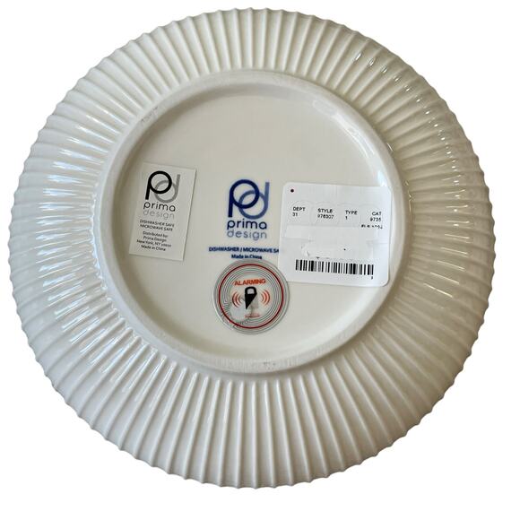 Christmas JOLLY SANTA Dinner Bowl Set of 4 Ceramic Pink Red PrimaDesign Holiday - Picture 7 of 10